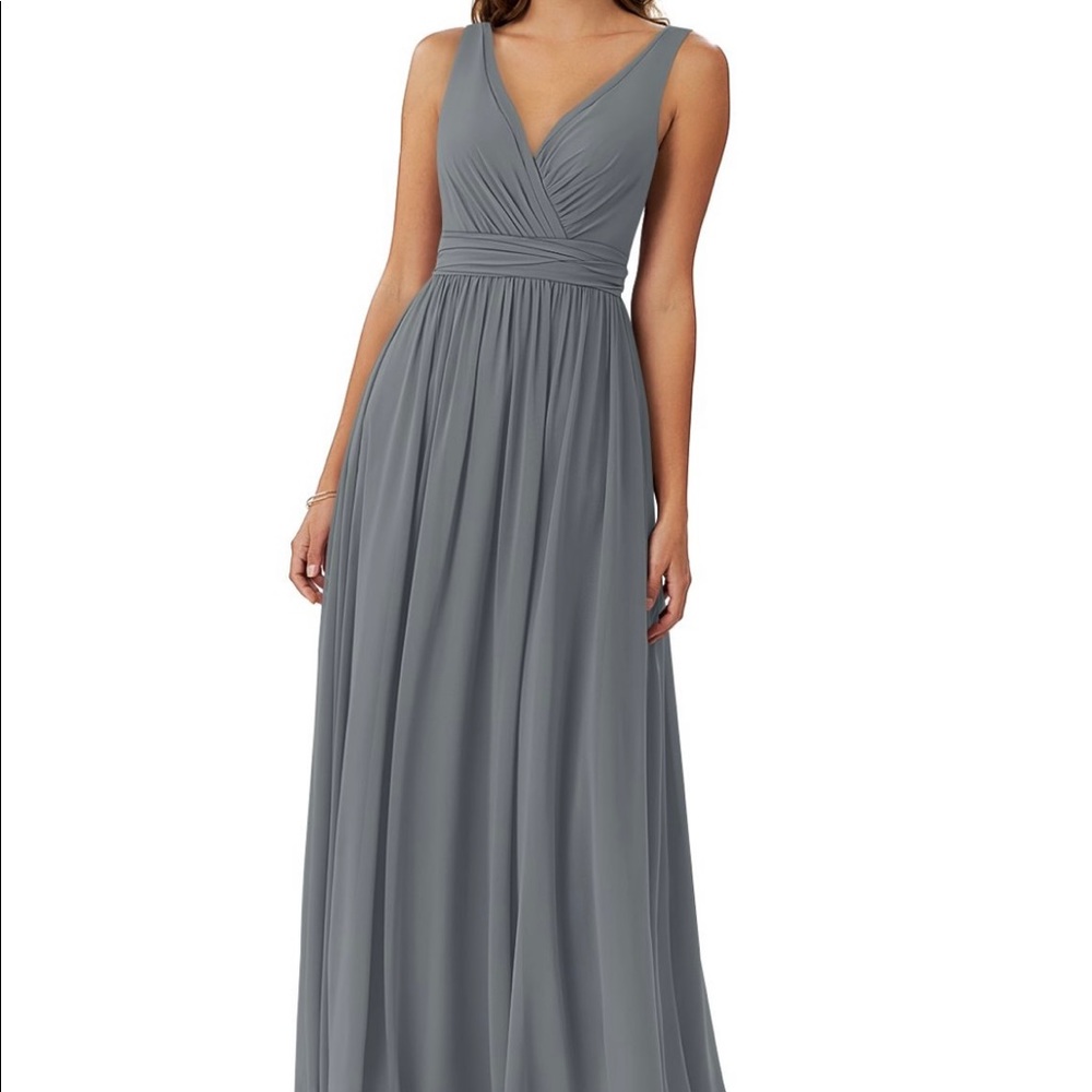 AZAZIE Kora Bridesmaid Dress Steel Gray